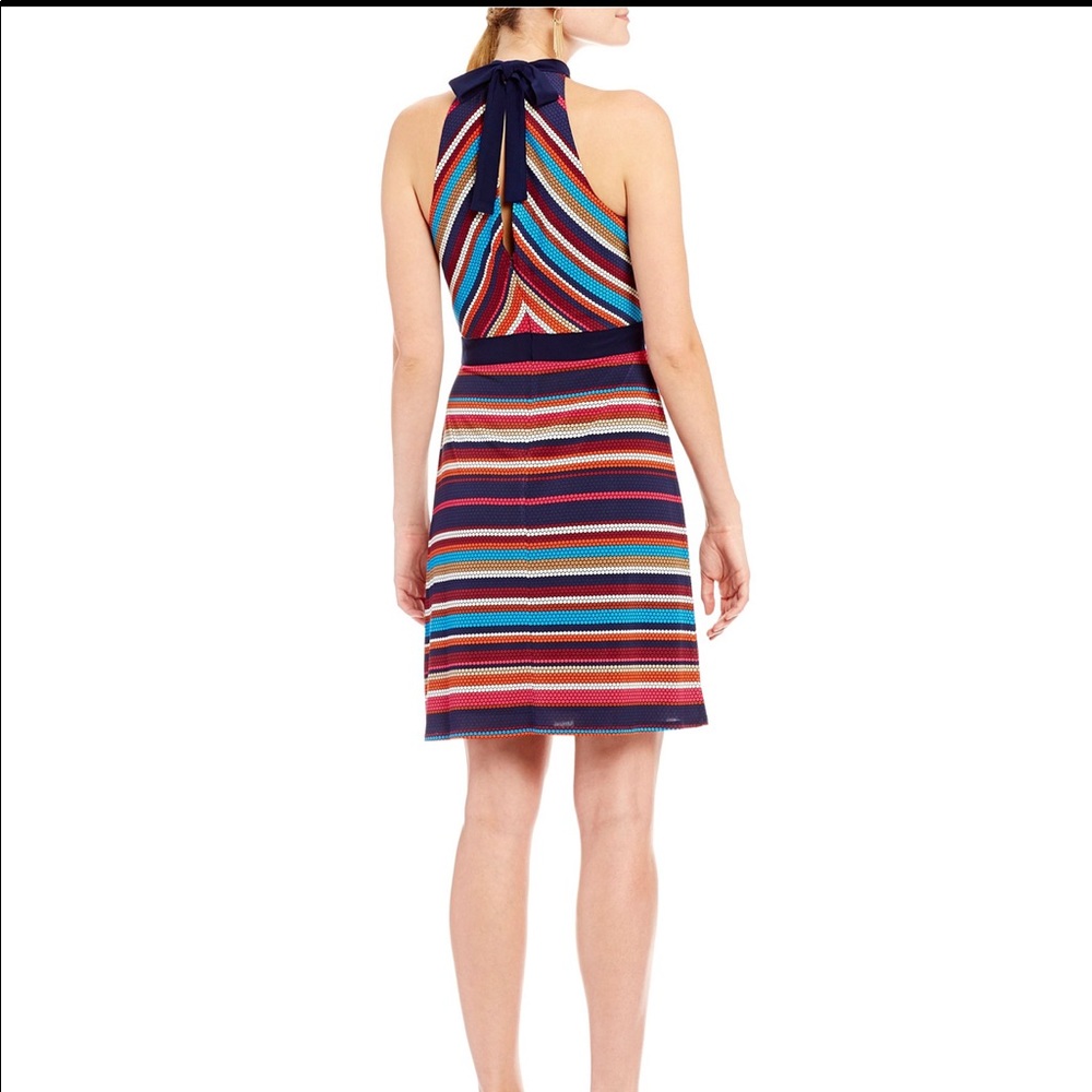 NEW Laundry by Shellie Segal Striped Tie back Dress size 4 - Picture 3 of 8